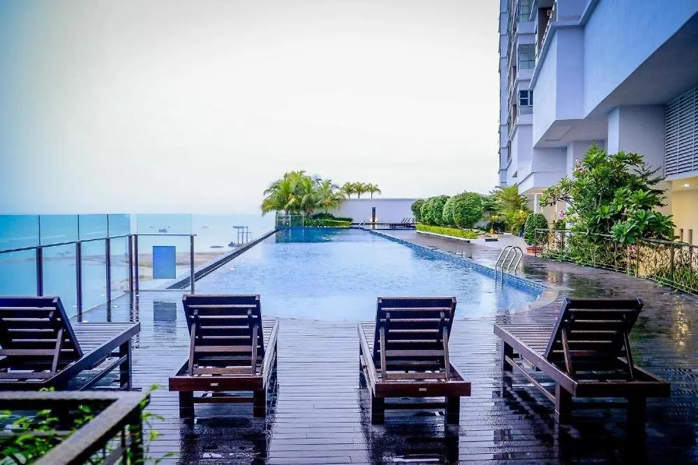 Studio Unit With Seaview & Wifi Malacca Lägenhet